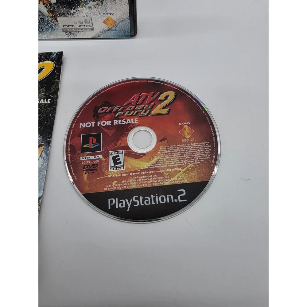 ATV Offroad Fury 2 PS2 PlayStation 2 Not For Resale Complete with Manual CIB